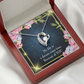 To My Girlfriend Because of YOU Forever Necklace w Message Card-Express Your Love Gifts