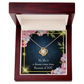 To My Girlfriend Because of YOU Infinity Knot Necklace Message Card-Express Your Love Gifts