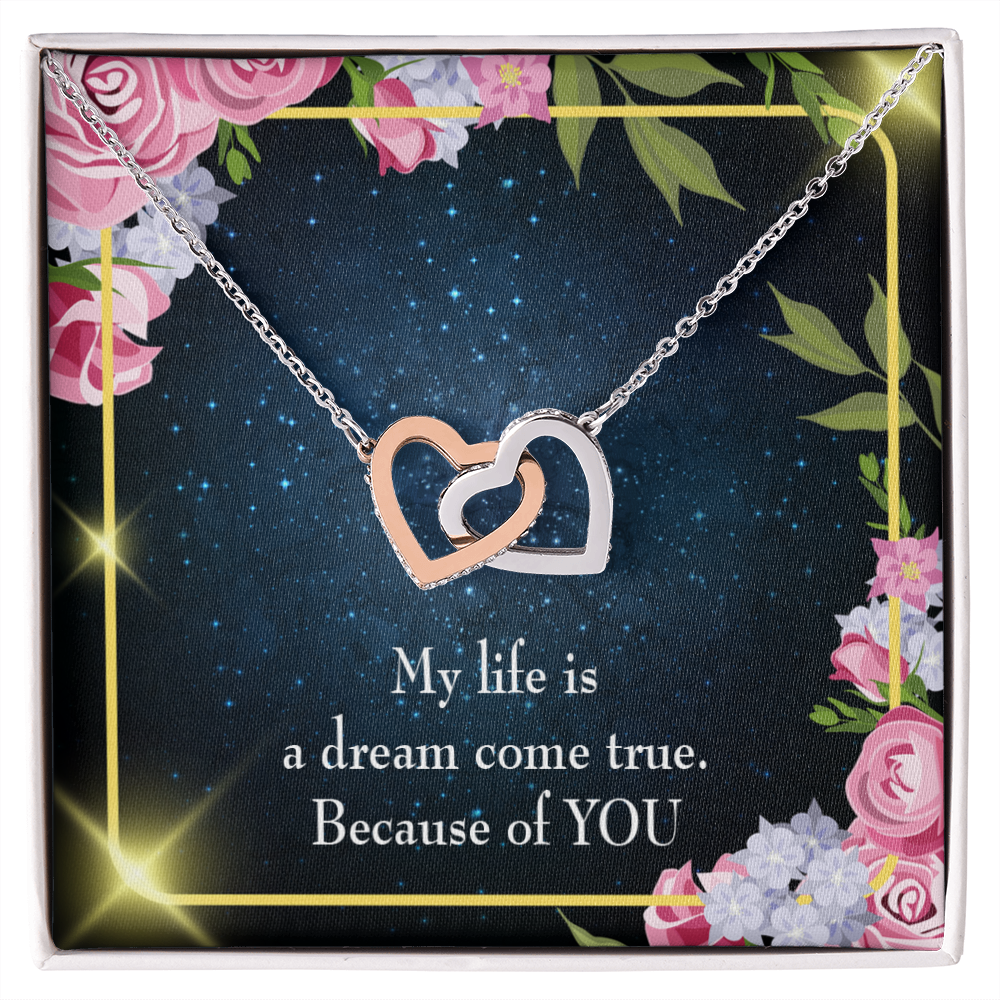 To My Girlfriend Because of YOU Inseparable Necklace-Express Your Love Gifts