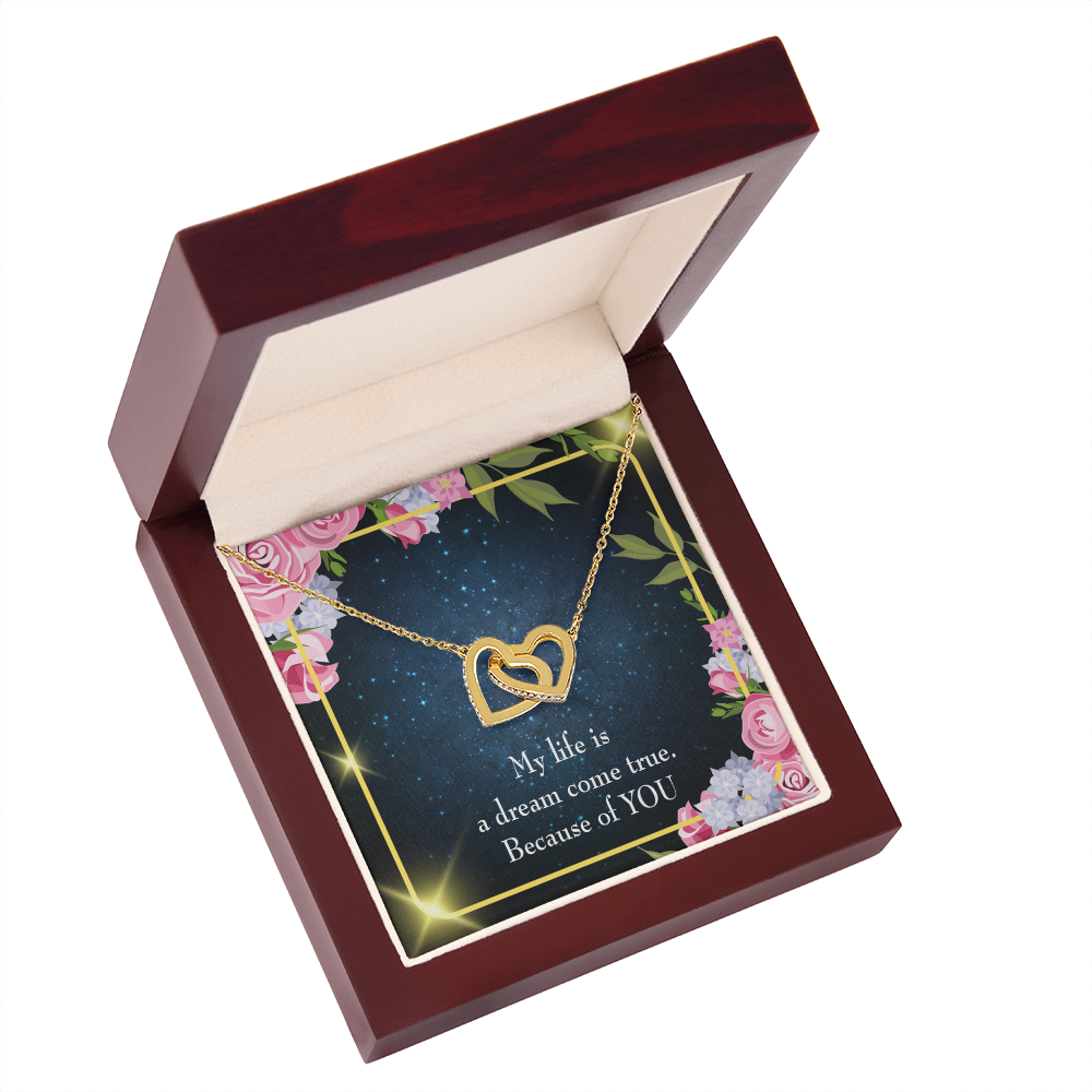 To My Girlfriend Because of YOU Inseparable Necklace-Express Your Love Gifts