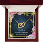To My Girlfriend Because of YOU Inseparable Necklace-Express Your Love Gifts