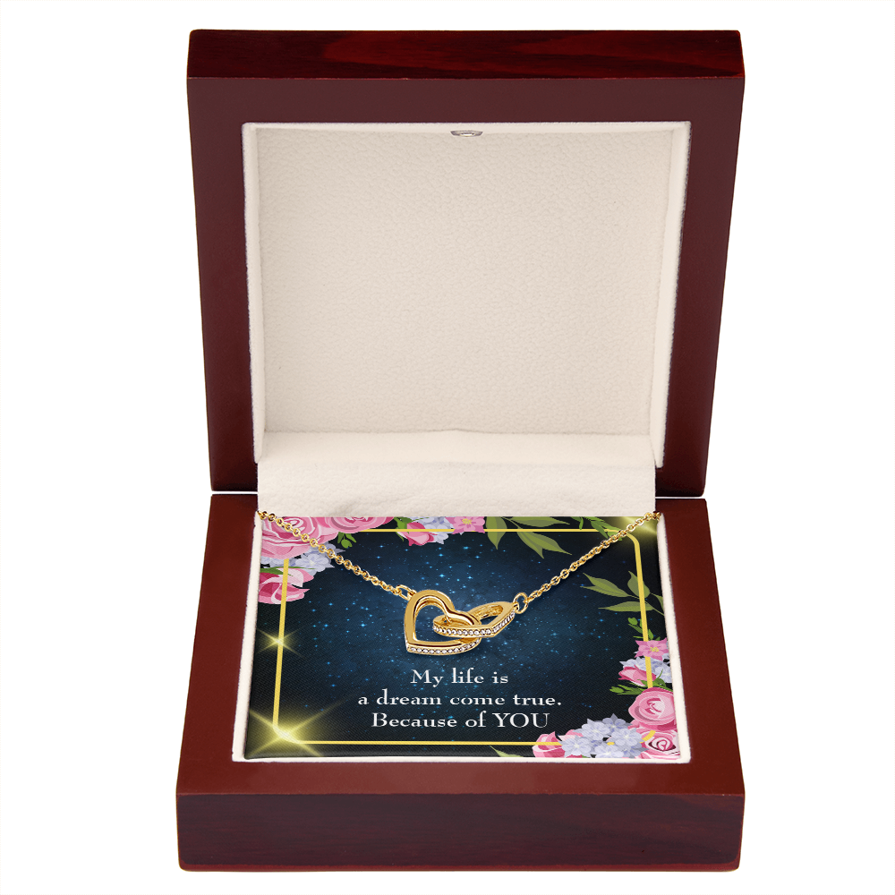 To My Girlfriend Because of YOU Inseparable Necklace-Express Your Love Gifts