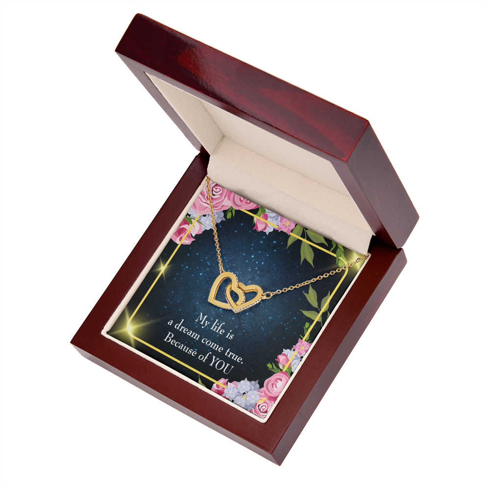 To My Girlfriend Because of YOU Inseparable Necklace-Express Your Love Gifts