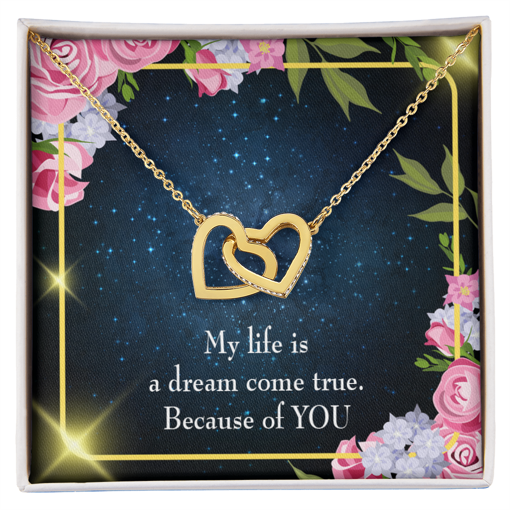 To My Girlfriend Because of YOU Inseparable Necklace-Express Your Love Gifts