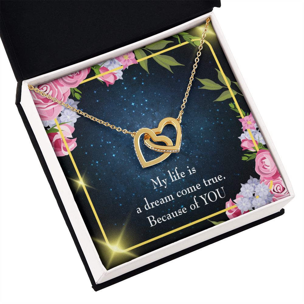 To My Girlfriend Because of YOU Inseparable Necklace-Express Your Love Gifts