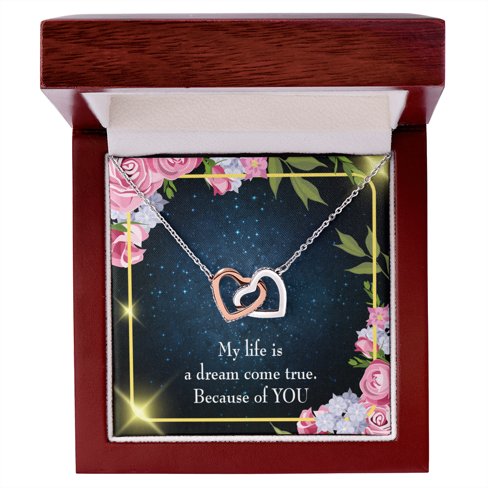 To My Girlfriend Because of YOU Inseparable Necklace-Express Your Love Gifts