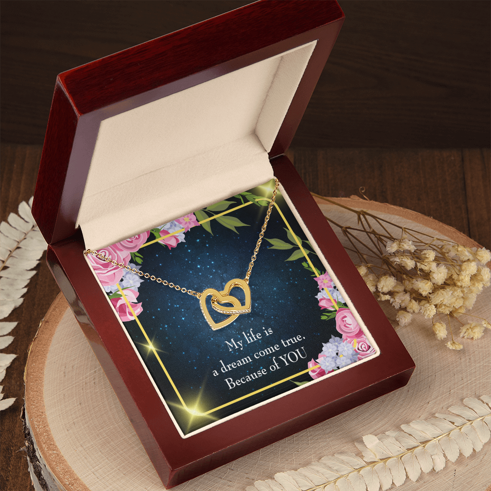 To My Girlfriend Because of YOU Inseparable Necklace-Express Your Love Gifts