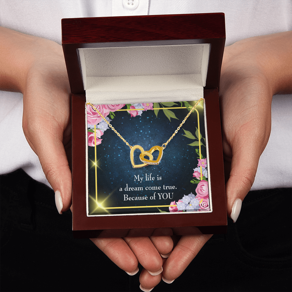 To My Girlfriend Because of YOU Inseparable Necklace-Express Your Love Gifts
