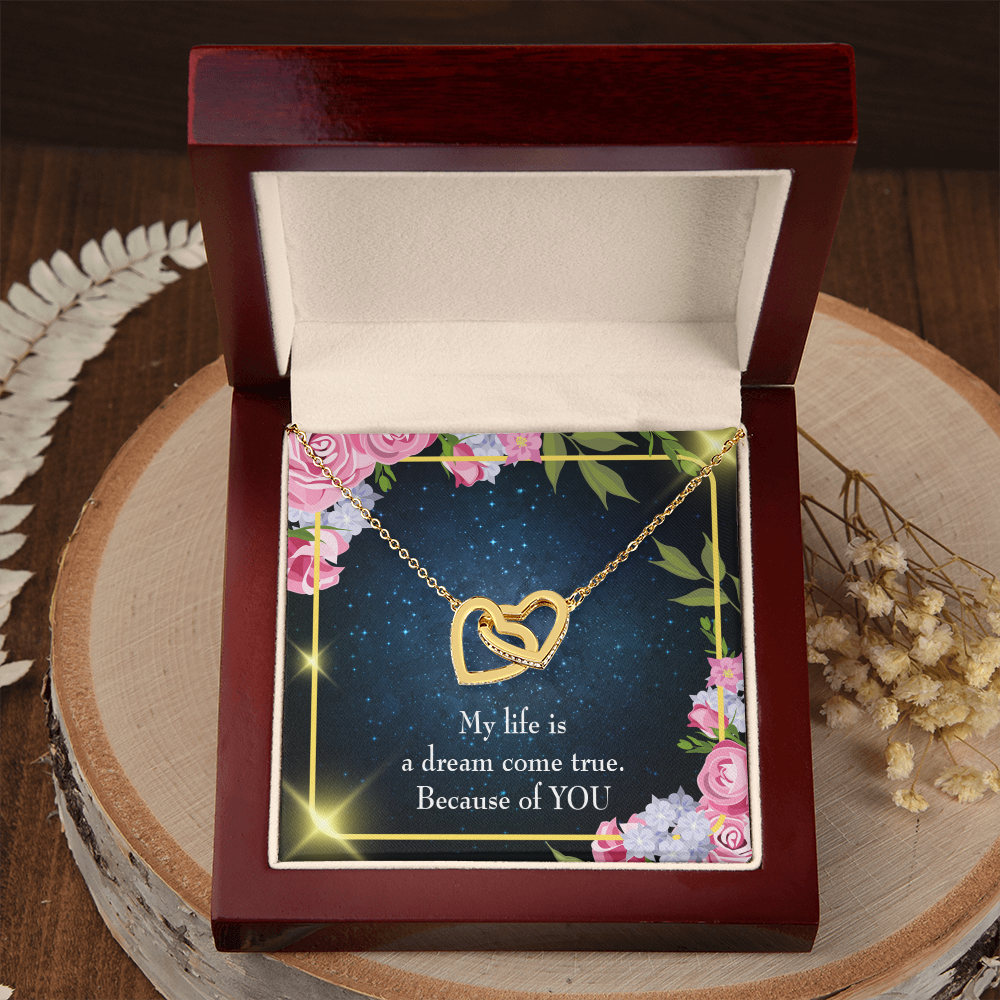 To My Girlfriend Because of YOU Inseparable Necklace-Express Your Love Gifts