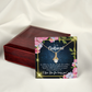 To My Girlfriend Being You Alluring Ribbon Necklace Message Card-Express Your Love Gifts