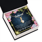 To My Girlfriend Being You Alluring Ribbon Necklace Message Card-Express Your Love Gifts