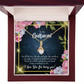 To My Girlfriend Being You Alluring Ribbon Necklace Message Card-Express Your Love Gifts