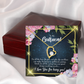To My Girlfriend Being You Forever Necklace w Message Card-Express Your Love Gifts
