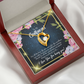 To My Girlfriend Being You Forever Necklace w Message Card-Express Your Love Gifts