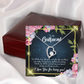 To My Girlfriend Being You Forever Necklace w Message Card-Express Your Love Gifts