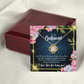 To My Girlfriend Being You Infinity Knot Necklace Message Card-Express Your Love Gifts