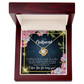 To My Girlfriend Being You Infinity Knot Necklace Message Card-Express Your Love Gifts