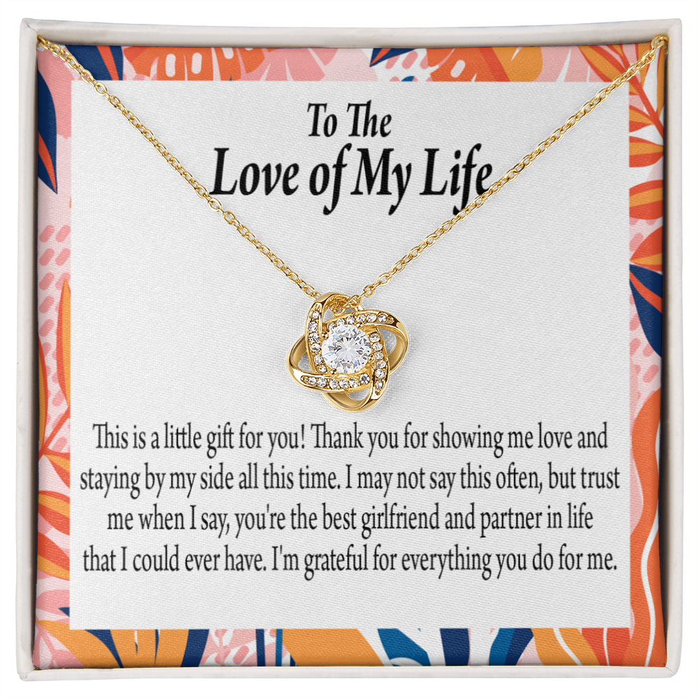 To My Girlfriend Best Girl Infinity Knot Necklace Message Card-Express Your Love Gifts