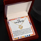 To My Girlfriend Best Girl Infinity Knot Necklace Message Card-Express Your Love Gifts