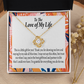 To My Girlfriend Best Girl Infinity Knot Necklace Message Card-Express Your Love Gifts