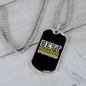 To My Girlfriend Best Girlfriend In The Galaxy Necklace Stainless Steel or 18k Gold Dog Tag 24" Chain-Express Your Love Gifts