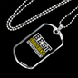 To My Girlfriend Best Girlfriend In The Galaxy Necklace Stainless Steel or 18k Gold Dog Tag 24" Chain-Express Your Love Gifts