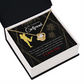To My Girlfriend Better Person Infinity Knot Necklace Message Card-Express Your Love Gifts
