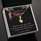 To My Girlfriend Better Way Alluring Ribbon Necklace Message Card-Express Your Love Gifts
