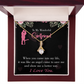 To My Girlfriend Better Way Alluring Ribbon Necklace Message Card-Express Your Love Gifts