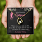 To My Girlfriend Better Way Forever Necklace w Message Card-Express Your Love Gifts