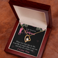 To My Girlfriend Better Way Forever Necklace w Message Card-Express Your Love Gifts