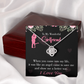 To My Girlfriend Better Way Infinity Knot Necklace Message Card-Express Your Love Gifts