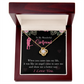 To My Girlfriend Better Way Infinity Knot Necklace Message Card-Express Your Love Gifts