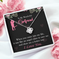 To My Girlfriend Better Way Infinity Knot Necklace Message Card-Express Your Love Gifts