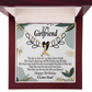 To My Girlfriend Birthday My World Alluring Ribbon Necklace Message Card-Express Your Love Gifts