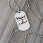 To My Girlfriend Blessed Girlfriend Necklace Stainless Steel or 18k Gold Dog Tag 24" Chain-Express Your Love Gifts