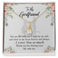 To My Girlfriend By My Side Alluring Ribbon Necklace Message Card-Express Your Love Gifts