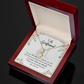 To My Girlfriend By My Side Alluring Ribbon Necklace Message Card-Express Your Love Gifts