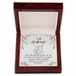 To My Girlfriend By My Side Alluring Ribbon Necklace Message Card-Express Your Love Gifts
