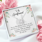 To My Girlfriend By My Side Infinity Knot Necklace Message Card-Express Your Love Gifts