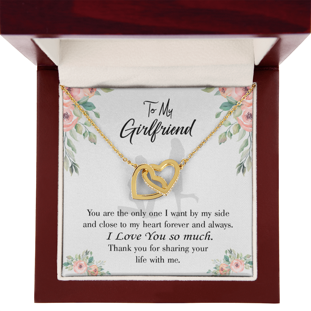 To My Girlfriend By My Side Inseparable Necklace-Express Your Love Gifts