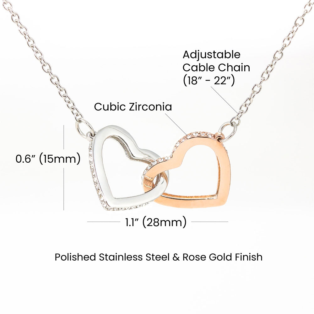 To My Girlfriend By My Side Inseparable Necklace-Express Your Love Gifts