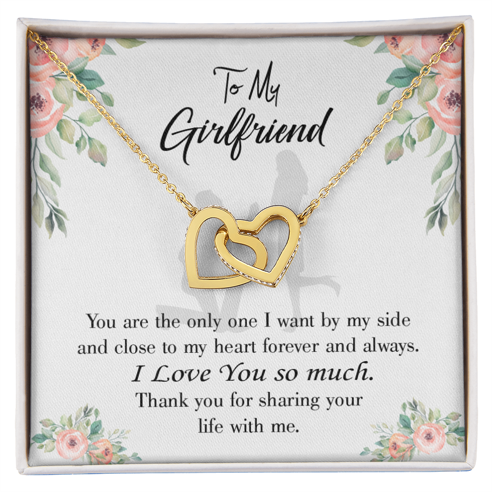 To My Girlfriend By My Side Inseparable Necklace-Express Your Love Gifts