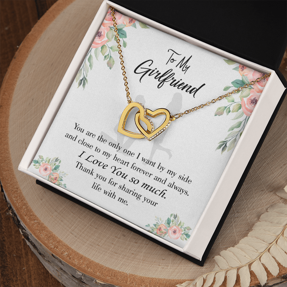 To My Girlfriend By My Side Inseparable Necklace-Express Your Love Gifts