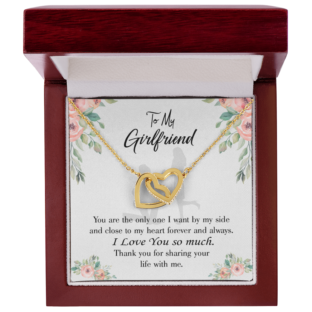 To My Girlfriend By My Side Inseparable Necklace-Express Your Love Gifts