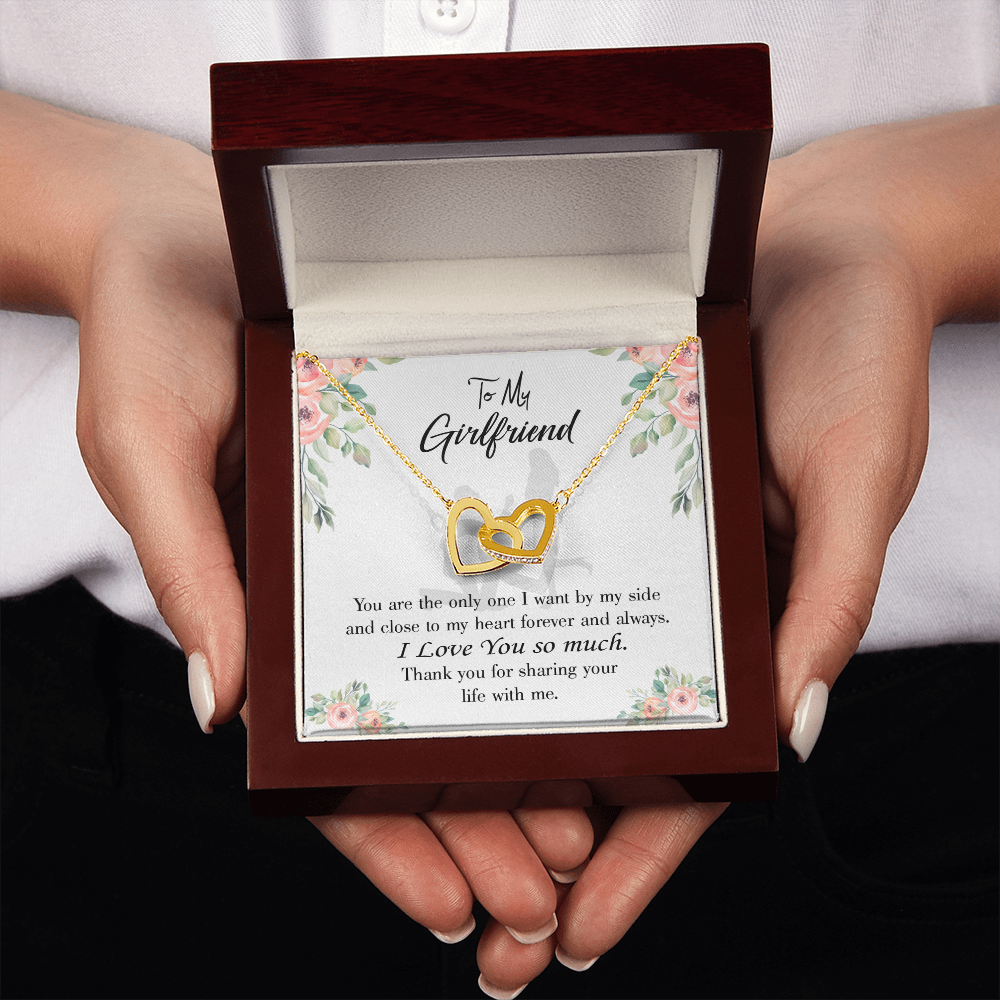 To My Girlfriend By My Side Inseparable Necklace-Express Your Love Gifts