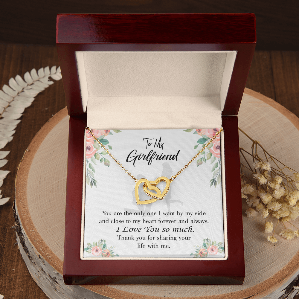 To My Girlfriend By My Side Inseparable Necklace-Express Your Love Gifts