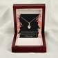 To My Girlfriend Cherish You Alluring Ribbon Necklace Message Card-Express Your Love Gifts