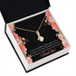 To My Girlfriend Cherish You Alluring Ribbon Necklace Message Card-Express Your Love Gifts