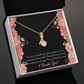 To My Girlfriend Cherish You Alluring Ribbon Necklace Message Card-Express Your Love Gifts